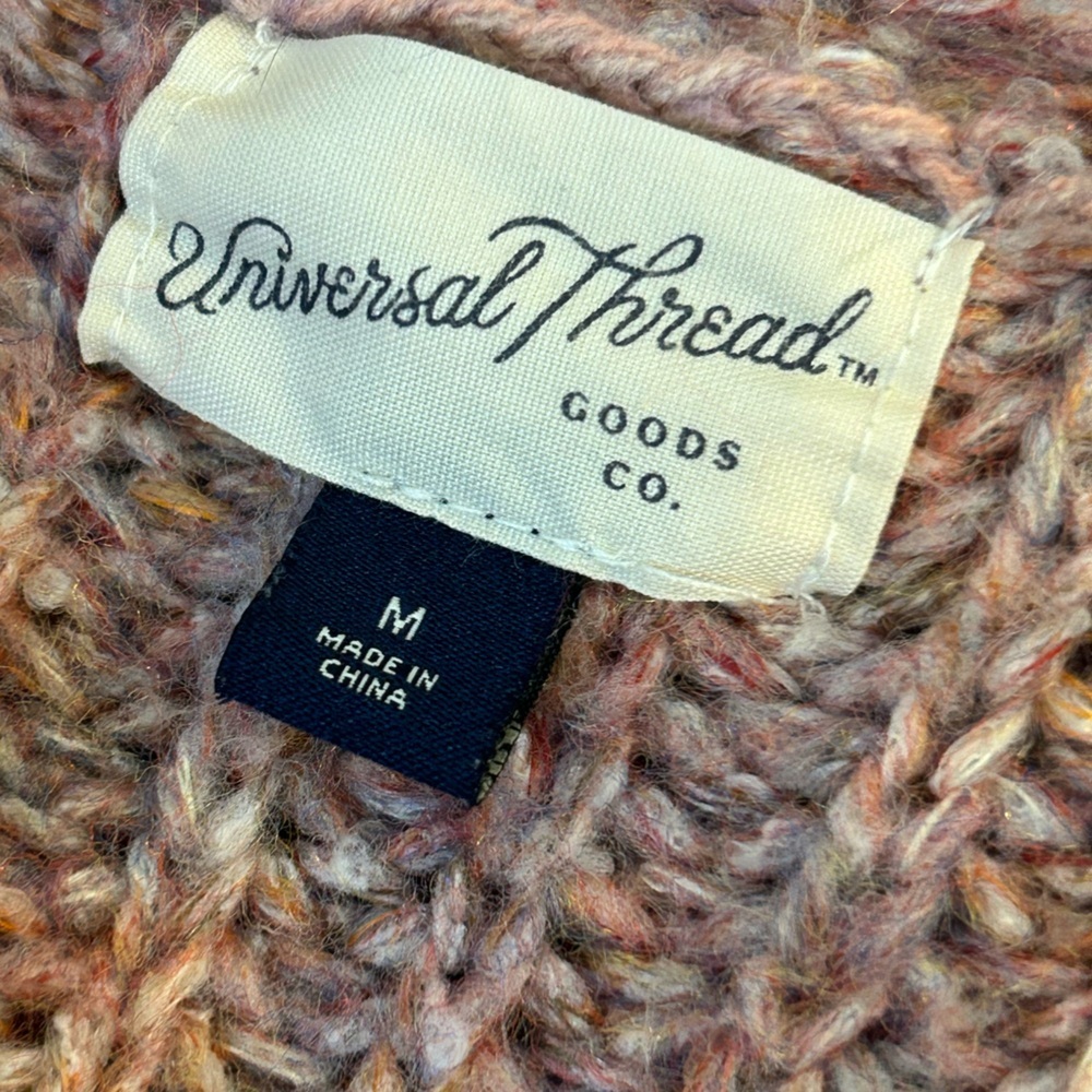 Euc Universal Thread Pink Multicolored Duster Lon… - image 3